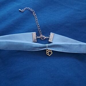 Gray Adjustable Paw Choker